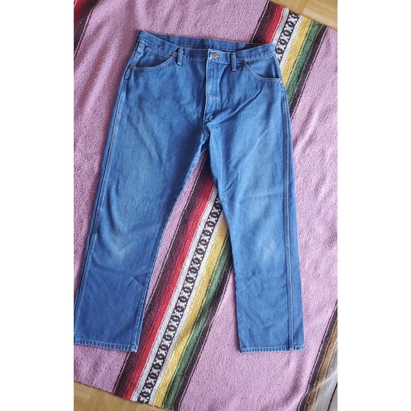 Vintage Wrangler Jeans Mens Full Fit 910Den 34x28.5 USA - Picture 2 of 6